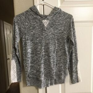Girl's Mudd Hoodie--Size 10--Gray 